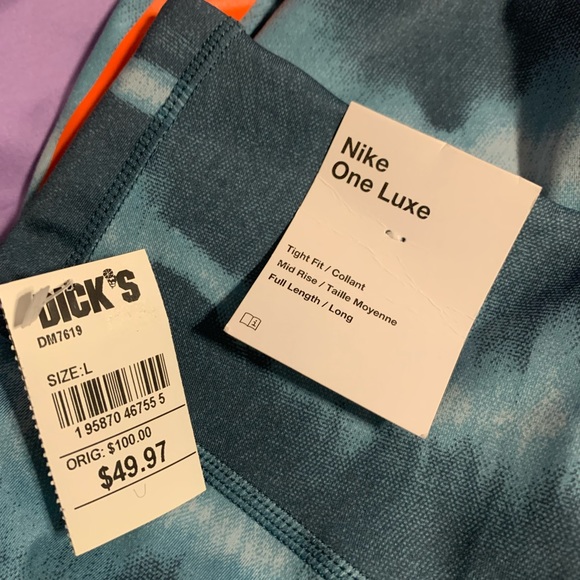 💥NWT - NIKE One Luxe Running Pants -Sz:L - Picture 2 of 4